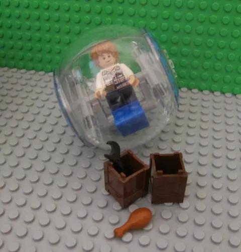 Lego Jurassic World TransClear Gyrosphere 4 Set 75916 + Minifigure & Accessories