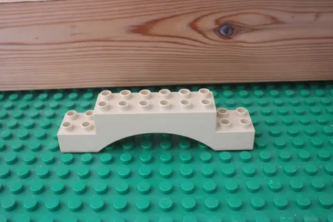 Duplo Tan Brown Arch Way Bridge 2x10x2 Zoo Farm House Bridge Connect 2x6 Top