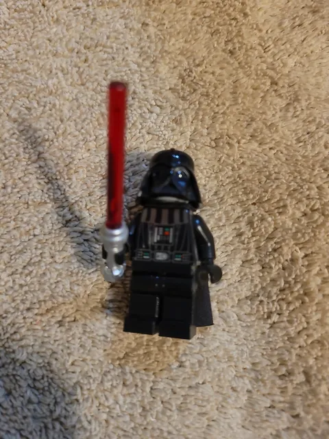 LEGO Star Wars Darth Vader Minifigure w/ Helmet, Cape & Red Lightsaber