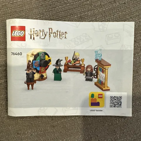 LEGO 76460 Harry Potter Sorting Hat Ceremony Instruction Manual Only
