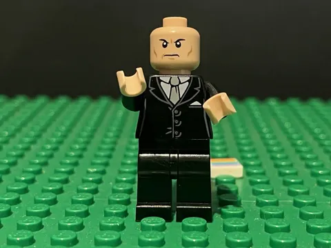 LEGO Lex Luthor Minifigure (Black Suit) sh0012 Superman DC Super Heroes