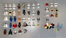 LEGO Star Wars Minifigure Lot of 37 with Extra Parts/Accessories