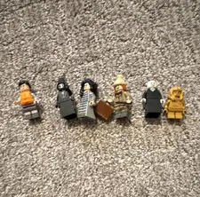 LEGO Harry Potter Minifigure Lot of 6 w/ Accessories (Suitcase, Weapon), Plastic
