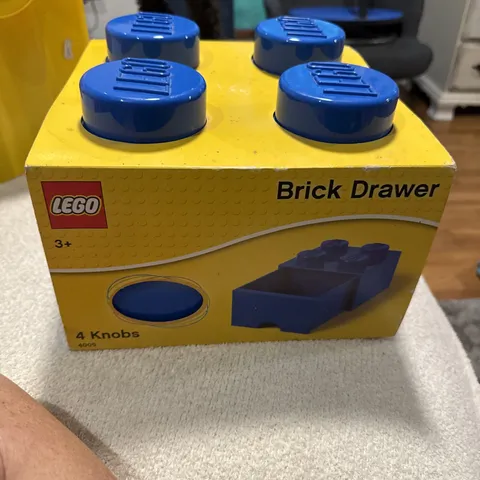 LEGO 4-Stud Stackable Storage Brick w/ Drawer Blue New In Package