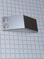 1 Lego Metallic Silver 5 by 2 by 1 2/3 Windscreen Genuine Lego part 6070 silver