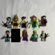 Bulk Lot of 9x LEGO Mixed Collectible Minifigures Ninjago City Aztec Gamer