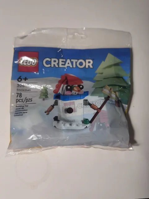 New/Factory Sealed RETIRED  2023 Lego Creator 30645 Xmas Snowman Polybag Set