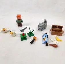 LEGO 21140 Minecraft Replacement Parts Figures Accessories Treasure Chest Alex 