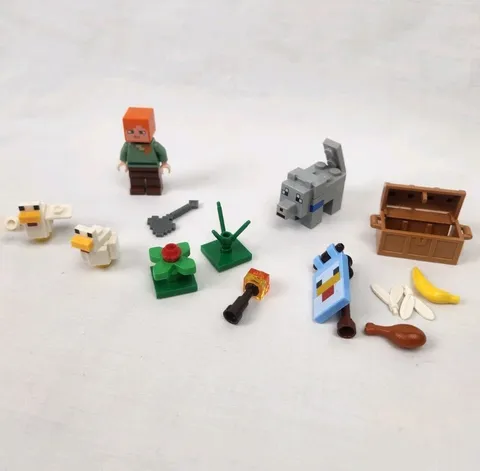 LEGO 21140 Minecraft Replacement Parts Figures Accessories Treasure Chest Alex 