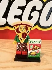 Lego CMF Series 19 Pizza Costume Guy Minifigure With Accessories 