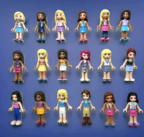Genuine LEGO FRIENDS Mini Doll Lot 10 Assorted Female Figure Character Play Pack
