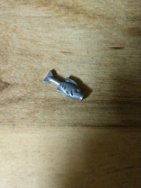 Lego Part 64648: Animal, Flat Silver Fish 