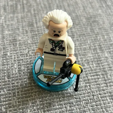 LEGO Dimensions Back to the Future Doc Brown Minifigure - dim015 - Set 71230