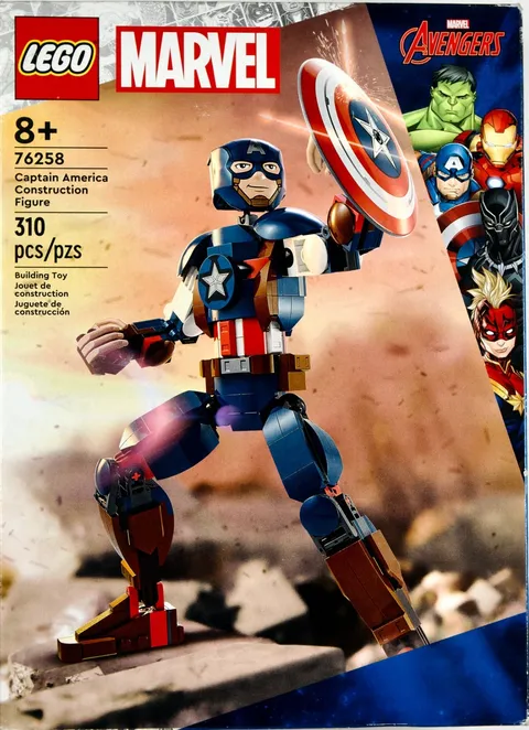 LEGO Marvel Captain America Construction Figure 76258 NEW Sealed, 310 Pieces