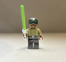 LEGO Star Wars Kanan Jarrus Blind Minifigure Rebels Lightsaber Great Condition