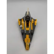 LEGO Star Wars Anakin's Jedi Interceptor 75038 Yellow Starfighter Ship 100% Comp