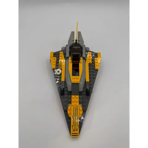 LEGO Star Wars Anakin's Jedi Interceptor 75038 Yellow Starfighter Ship 100% Comp