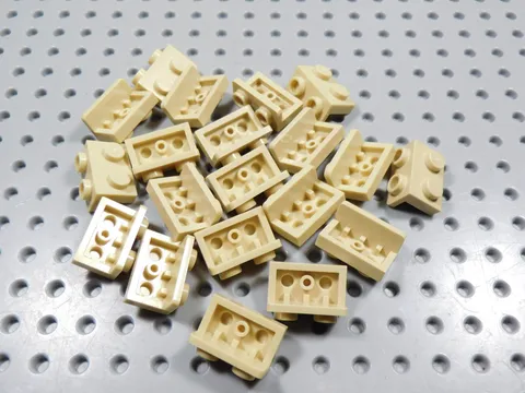 LEGO Lot of 20 Tan 1x2-1x2 Brackets BC