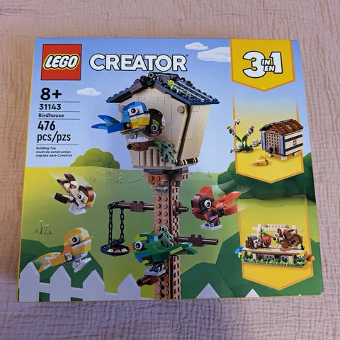 LEGO Creator 3-in-1 Birdhouse Set 31143, 476 Pieces, Ages 8+ (2023)