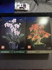 Lego Red Maple Tree AND Orchid Set