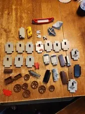 LEGO Mixed Vintage Castle, Pirate Lot  Wall Panels Cannon Wheels Etc 