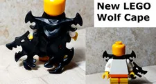 New LEGO Halloween Cape Wolf Witch Costume Warlock Wizard Gear Cutout Dragon