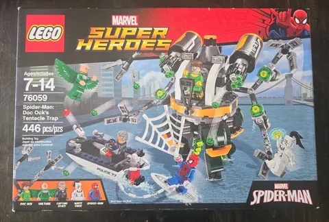 Lego 76059 Spider-Man Doc Ock's Tentacle Trap White Tiger Vulture NIB Free Ship