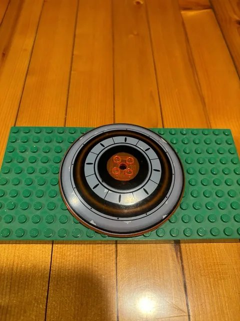 LEGO Dish Inverted Radar Black/Orange 10x10
