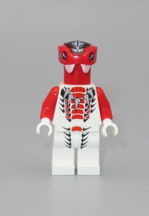 LEGO Ninjago Fang Suei snake red white minifigure 9455 9567 9443