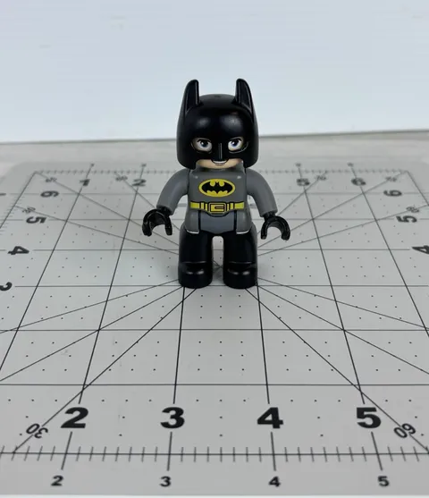 Lego Duplo Figure Batman DC Comics Superhero Black and Gray 3 inches