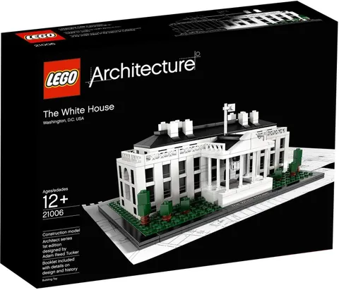 LEGO Architecture - 21006 The White House - Complete with Instructions - NO BOX