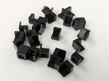 LEGO x25 NEW Black Panel 1 x 1 x 1 Corner #6231 MOC Bulk Parts Lot