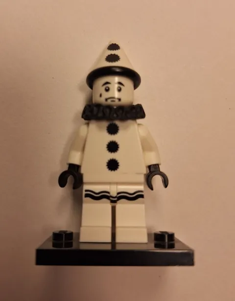 LEGO - Series 10 Minifigure - Sad Clown - Minifig and Stand - Complete - Pierrot