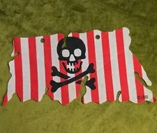 Lego Pirate Ship Flag Vintage Authentic