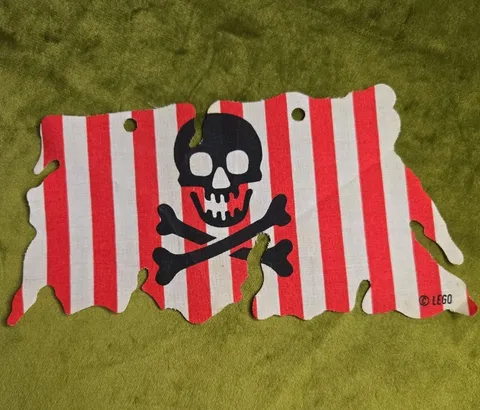 Lego Pirate Ship Flag Vintage Authentic