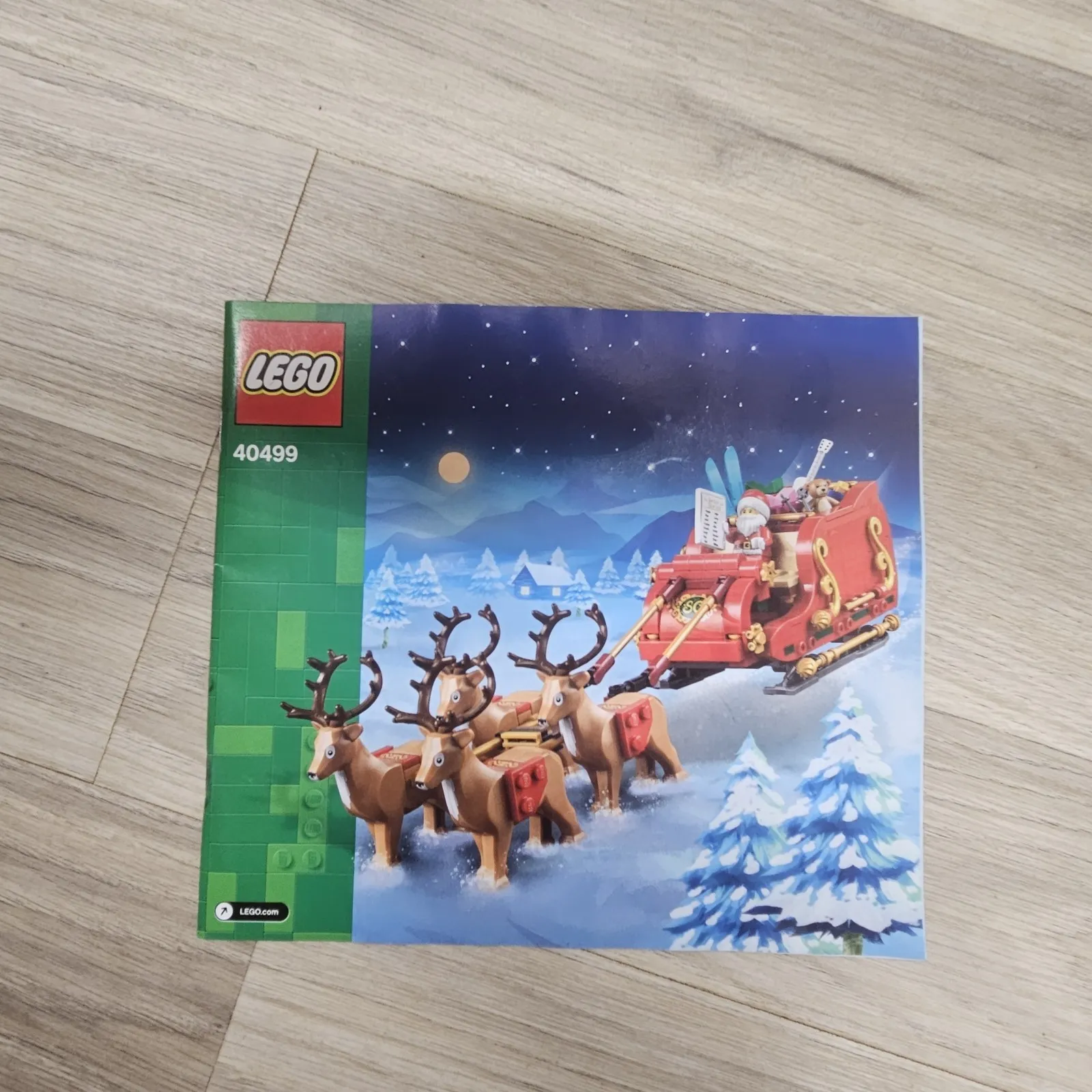 Lego Santas Sleigh 40499 Instruction Booklet MANUAL ONLY