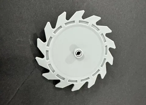 LEGO Technic Circular Saw Blade 9x9 Tooth Light Bluish Gray Part 61403