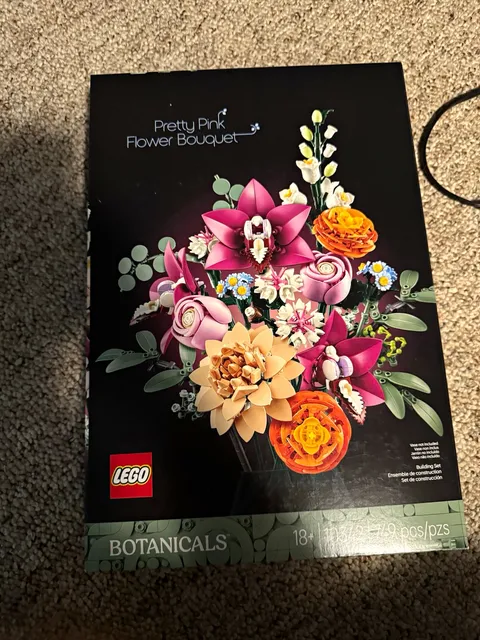 LEGO Botanicals Pretty Pink Flower Bouquet 10342 Set 749 pcs 18+ Sealed Box