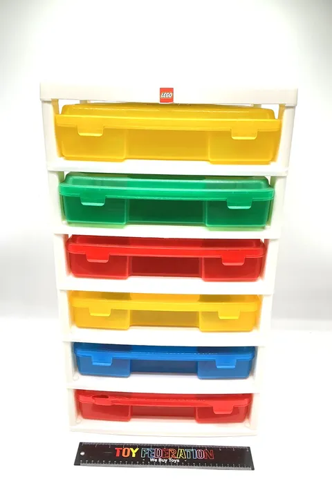 IRIS LEGO Building Block 6 Storage Container Tower Organizer