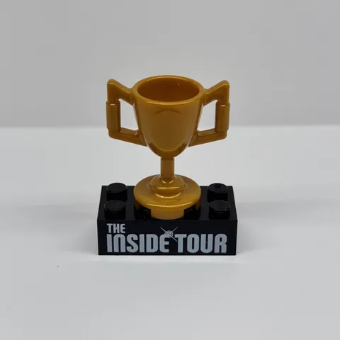 LEGO Inside Tour 2026 Exclusive Rare 2x4 Brick "The Inside Tour" & Trophy