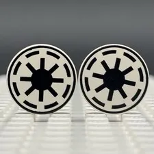 LEGO Star Wars Tile Round 2x2 with SW Republic Pattern 4150ps6