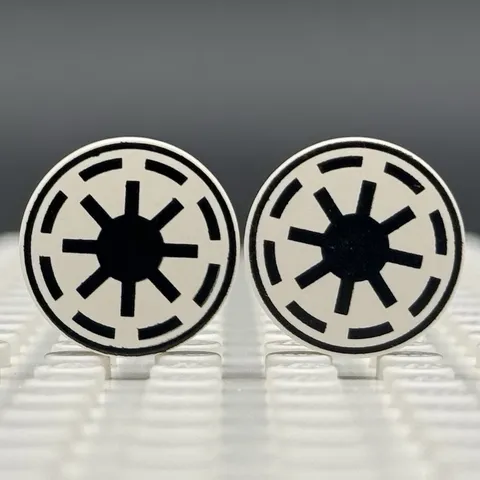 LEGO Star Wars Tile Round 2x2 with SW Republic Pattern 4150ps6