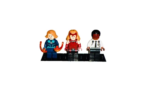 Lego Marvel Scarlet Witch Young Nick Fury Captain Marvel Vers Kree Starforce Lot