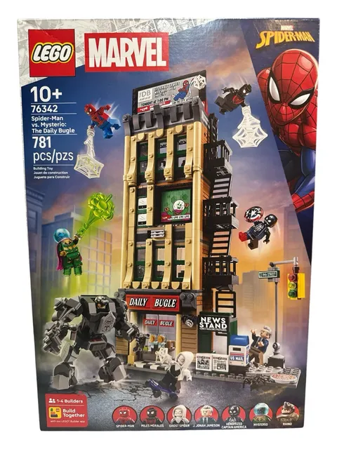 LEGO Marvel Spider-Man vs. Mysterio: The Daily Bugle Building Set, 781 Pcs, 10+