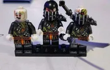 LEGO Ninjago Skeleton Warrior Minifigure Lot of 3 Weapons Armor Genuine LEGO