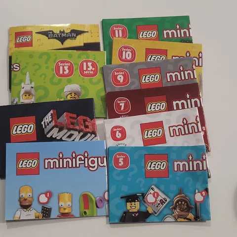 LEGO Collectable Minifigure Series  Checklist Tick Sheet CMF Mixed Lot Of  10