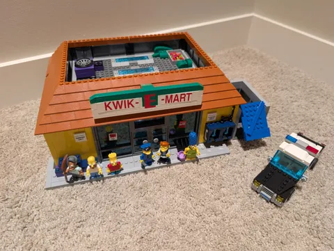 LEGO 71016 The Simpsons Kwik-E-Mart Set 100% Complete No Box And Instructions 