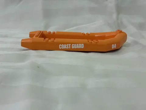 LEGO Orange Large Boat Inflatable 22 × 10 x 3 Rubber Raft Dinghy
