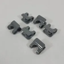 6X LEGO Hero Factory DARK BLUISH GREY Arm Leg Ball Joint Extender Part Lot 98613