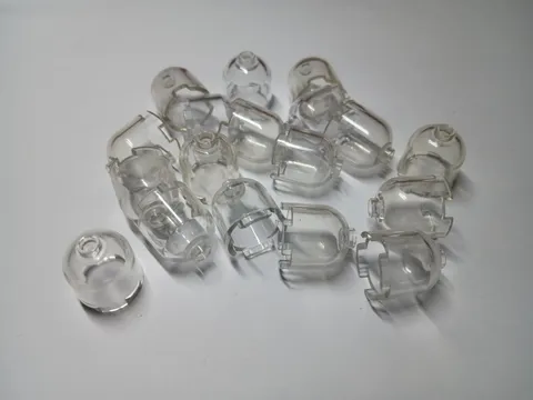 LEGO BULK LOT OF 18 TRANS CLEAR DOME 2 X 2 X 1 2/3 #30151